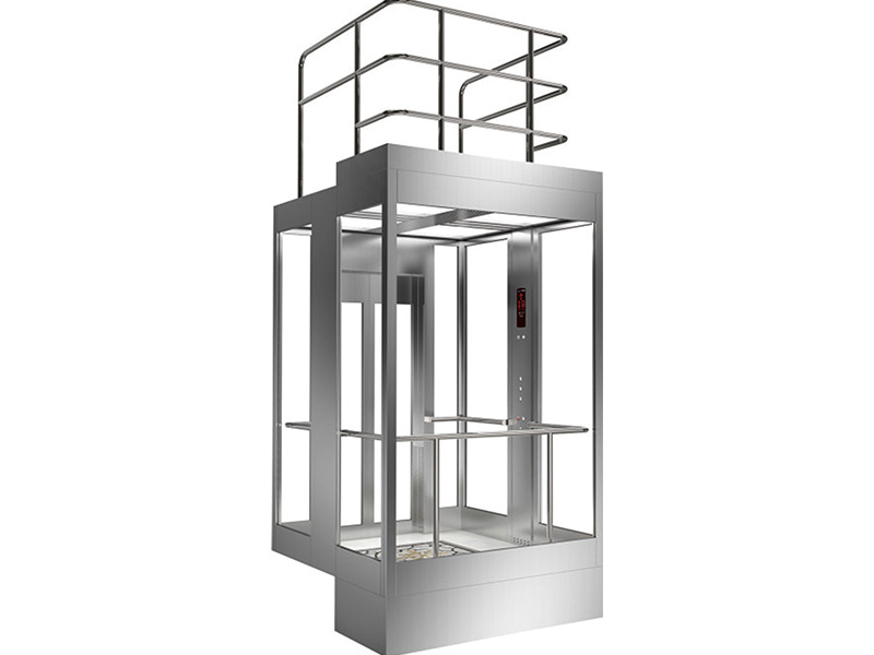 Panoramic Elevator with Square Cabin for Commercial