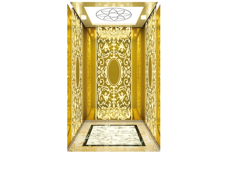  Passenger Elevator with Gold Decoration